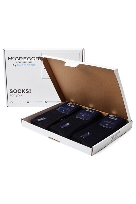 CREW SOCK BLACK 6-PACK 6
