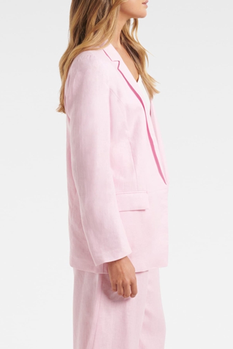 LILA LINEN BLAZER PINK 4