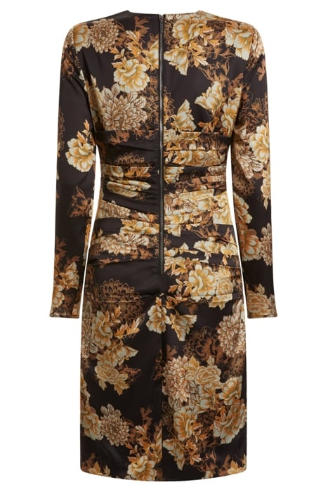 KRYSTAL DRESS SOLID AFTER DARK FLORAL PR 6