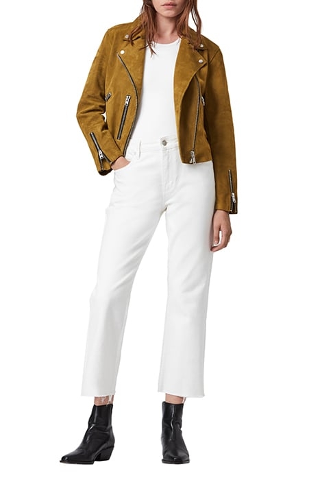 UNLINED FERN BIKER KHAKI YELLOW 2