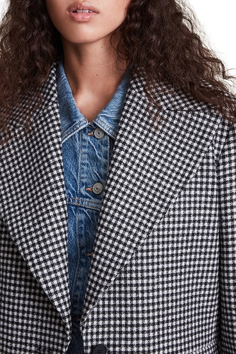 JOCIE COAT BLACK/WHITE 6