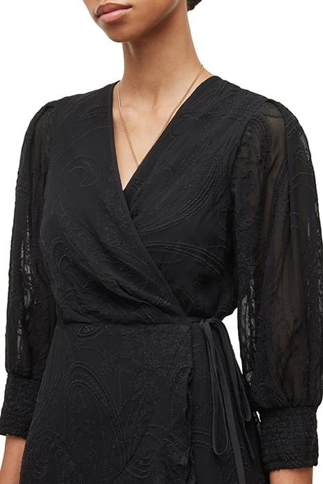 ARI OSSIA EMB DRESS BLACK 5