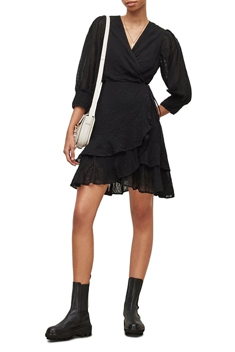 ARI OSSIA EMB DRESS BLACK 4