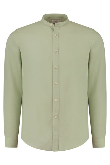LEON LINEN SHIRT FADED MINT GREEN 1