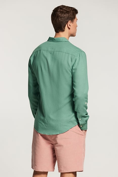 LUCAS LINEN SHIRT DEEP GRASS GREEN 3