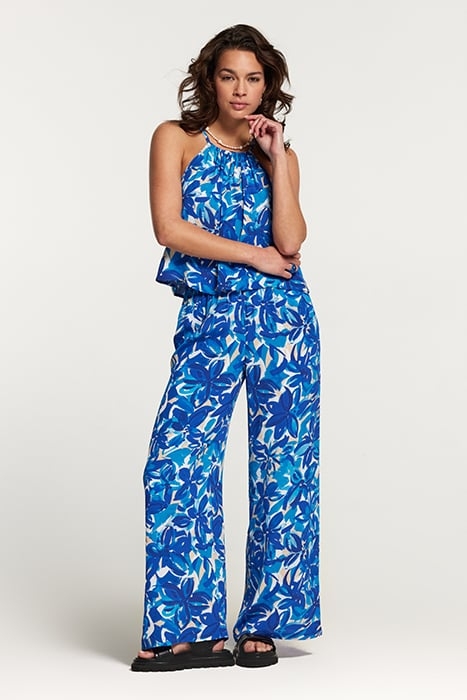 OVIEDO TOP PAINTED FLOWER SPORTS BLUE 2