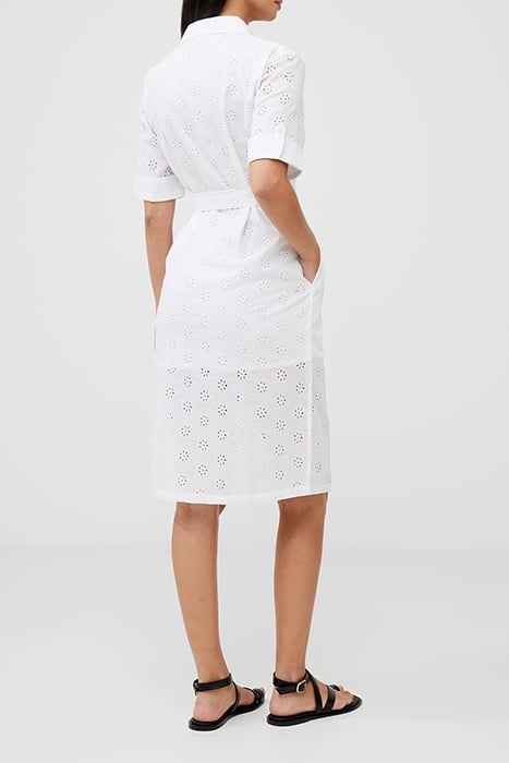 SHIRT BUTTON THRU BRODERIE WHITE 3