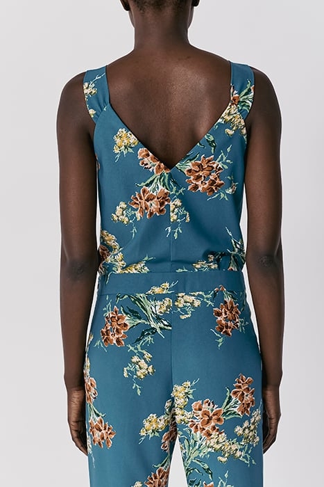 FLOWER BOUQUET PRINT LONG JUMPSUIT 4