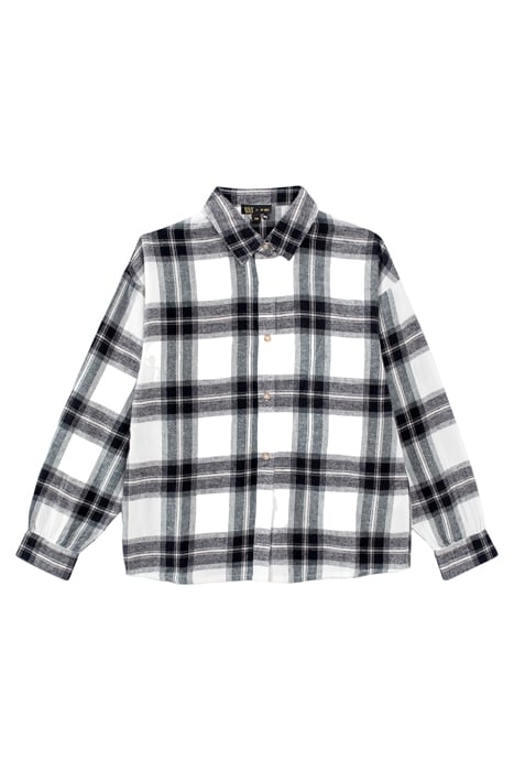 GIRLS’ OFF-WHITE SHIRT WITH BLACK CHECKS OFF-WHITE 1