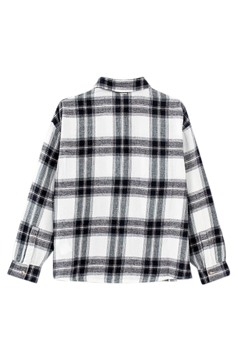 GIRLS’ OFF-WHITE SHIRT WITH BLACK CHECKS OFF-WHITE 2