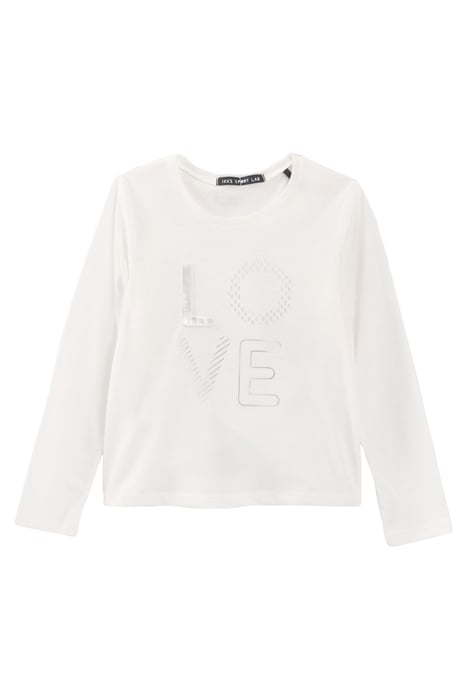 GIRLS’ ECRU SPORT T-SHIRT WITH TIE-DYE BRA TOP OFF-WHITE 4