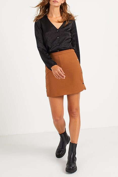 BLACK JACQUARD POLKA DOT MOTIF BLOUSE 3