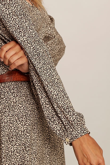 ROUND NECK DRESS SIDESLIT MULTI 6