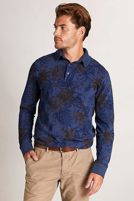 OXF AOP CF OXFORD PIQ LS BLUE 2