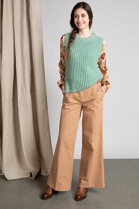 CREW NECK DEBARDEUR GREEN 2