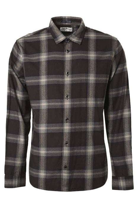 SHIRT CHECK RESPONSIBLE CHOICE COTTON COFFEE 1