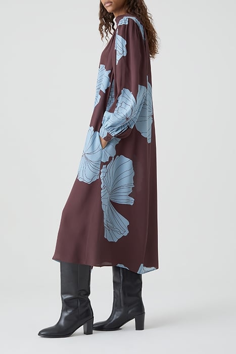 CLOSED WOMEN GATHERED DRESS DRESSES BURGUNDY 3