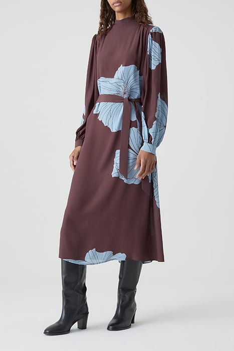 CLOSED WOMEN GATHERED DRESS DRESSES BURGUNDY 1