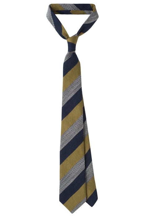 GREEN STRIPED TIE 1