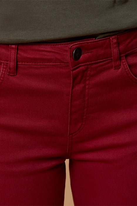 PACE - SLIM 7/8TH PUSH-UP EFFECT TROUSERS POPPY 5