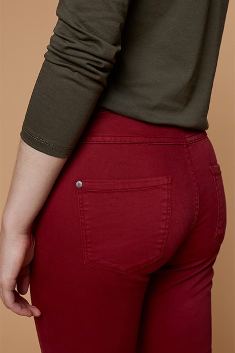 PACE - SLIM 7/8TH PUSH-UP EFFECT TROUSERS POPPY 4