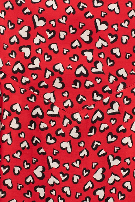 HEART PRINT RUFFLED SHORT SKIRT 5