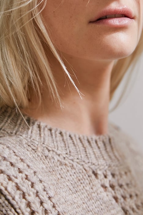 WOOL WOOL SWEATER CAMEL PUTS WOMEN'S SHOULDER BUTTONS 4