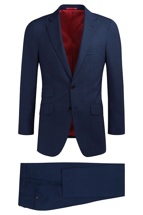 MID BLUE CHECKED SIENNA SUIT 2