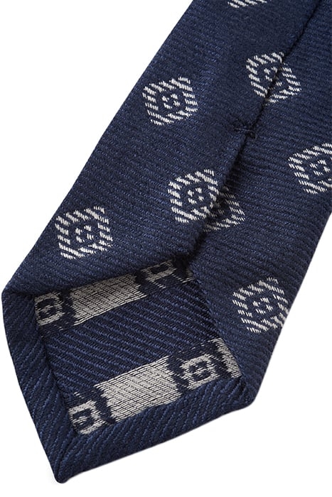 NAVY GRAPHIC TIE 2
