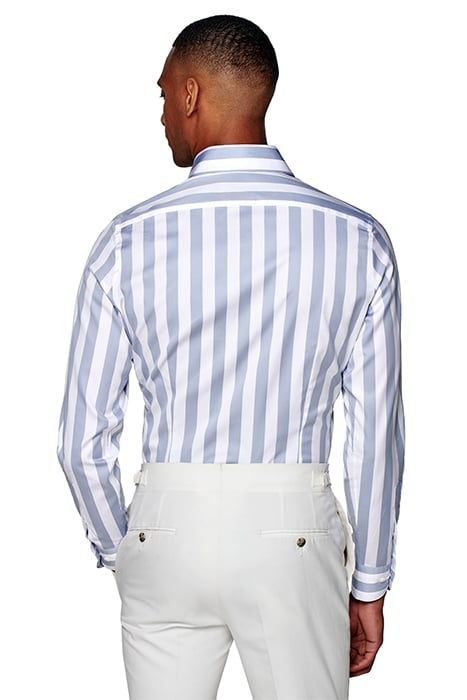 BLUE STRIPED EXTRA SLIM FIT SHIRT 3