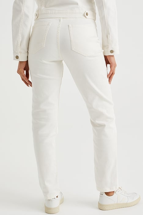 5-POCKET MID WAIST WHITE 3