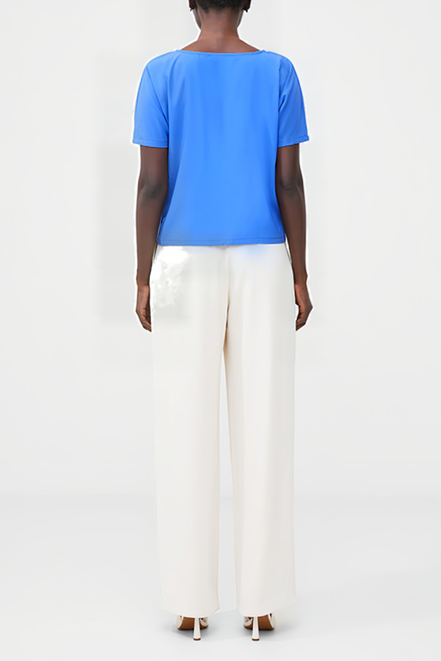 PLEAT HEM BOXY CERAMIC BLUE 3