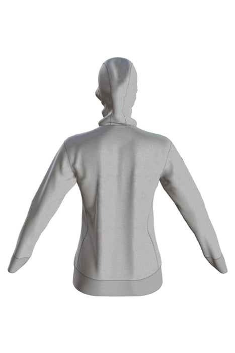 W GRAPHICS HOODIE MEDIUM GREY MELANGE 2