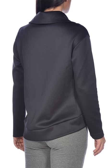 W L/S SPACER HALZ ZIP BLACK 6