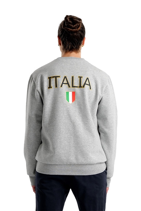 FIN CREW NECK MEDIUM GREY HEATHER 5