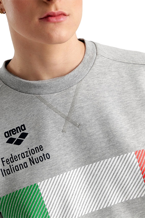 FIN CREW NECK MEDIUM GREY HEATHER 8