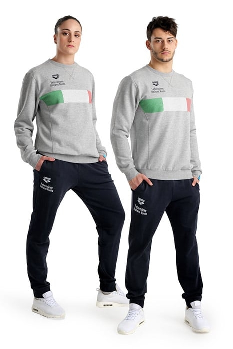 FIN CREW NECK MEDIUM GREY HEATHER 6