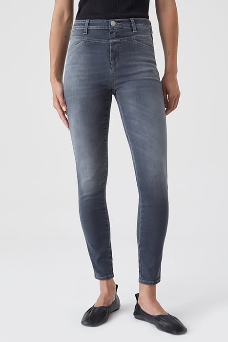 WOMEN SKINNY PUSHER JEANS MID GREY 1