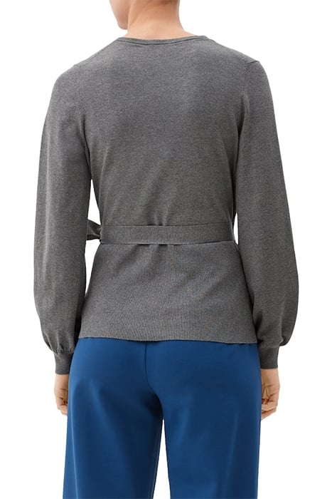 CARDIGAN LONGSLEEVE GREY/BLACK 3