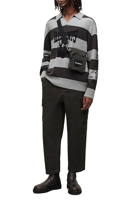 RACER LS POLO GREY MARL/KHAKI 3