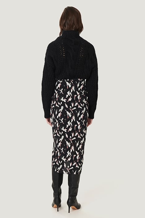 CAMIE SKIRT IN BLACK/ECRU SKIRT 2