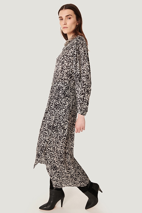 ROMERI DRESS IN ECRU/BLACK/BROWN DRESS 3