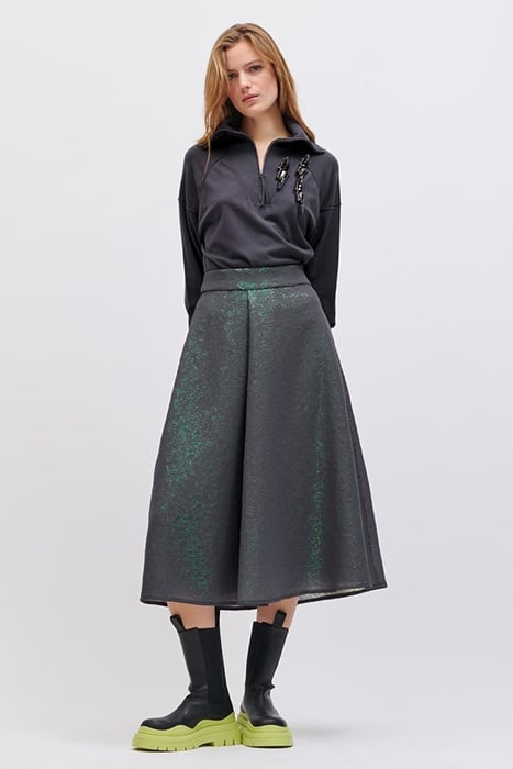 MIDIROCK MIT PAILLETTEN BLUISH GREY 1