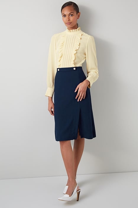 TISH MIDI DRESS BLUE/CREAM 2