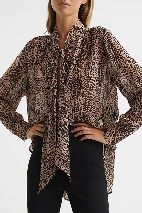TORA BLOUSE BROWN 1