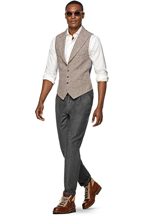 LIGHT BROWN WAISTCOAT 1
