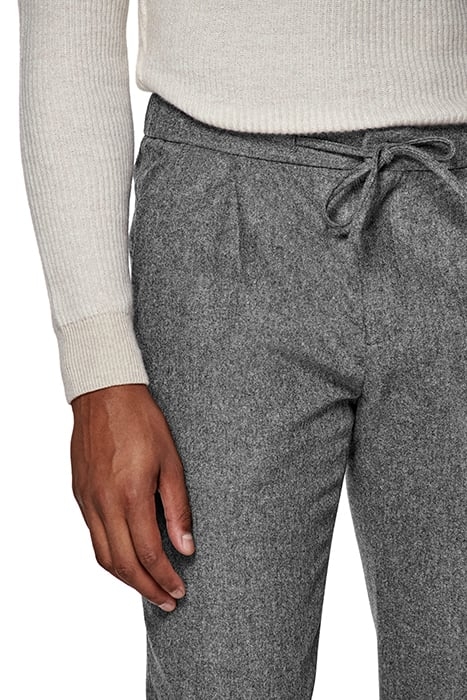 LIGHT GREY DRAWSTRING AMES TROUSERS 5