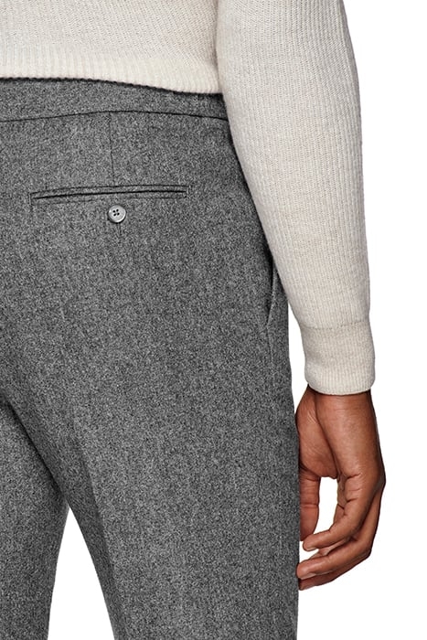 LIGHT GREY DRAWSTRING AMES TROUSERS 6