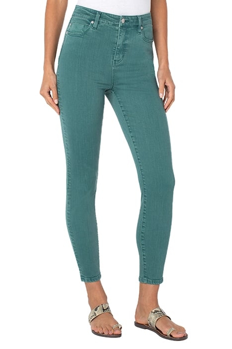ABBY HIGH RISE ANKLE SKINNY SHALE GREEN 3