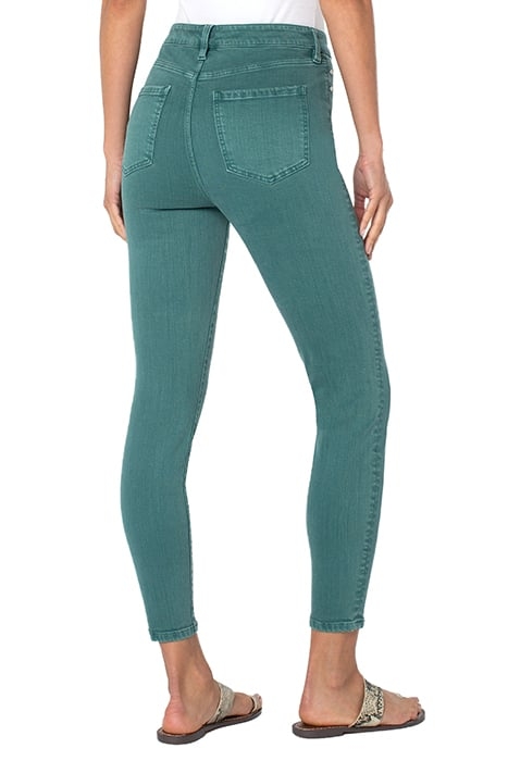 ABBY HIGH RISE ANKLE SKINNY SHALE GREEN 2